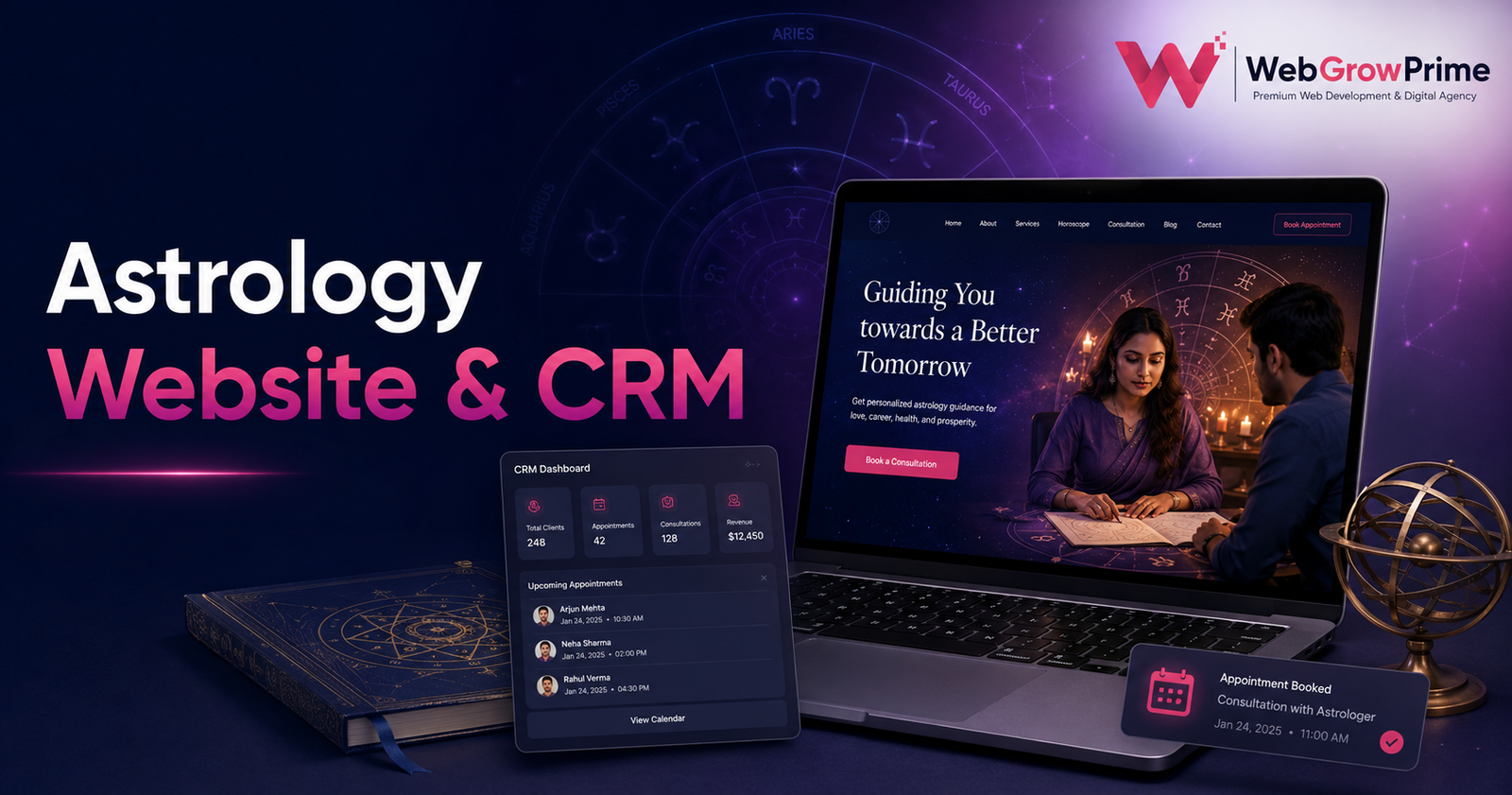 How a Professional Website and CRM Help Astrologers, Real Estate Agents, Doctors and Advocates Get More Clients