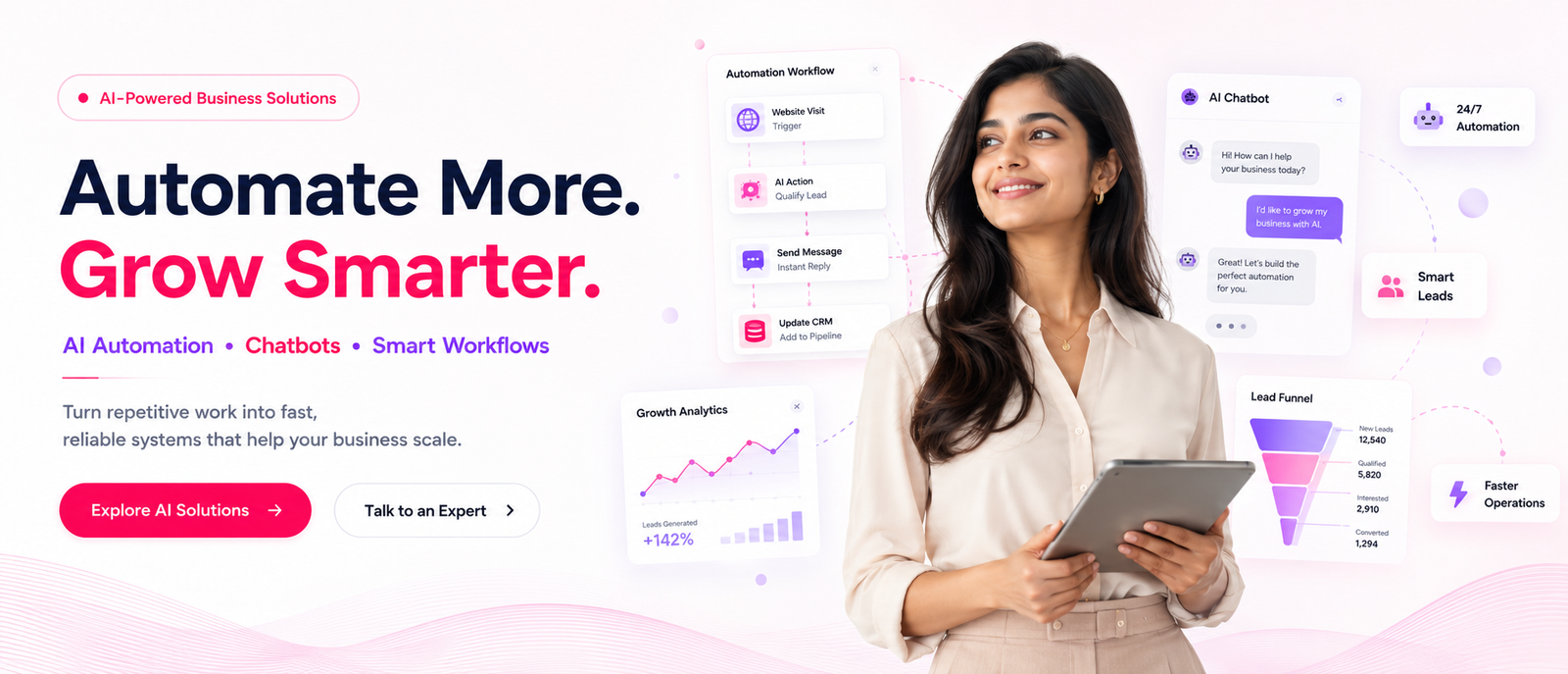 WebGrowPrime Homepage Banner 1 - Custom Website Development and Digital Agency Services